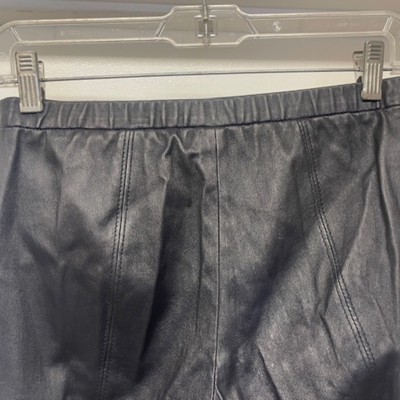 Tory Burch Black Leather Leggings Skinny Slim Pants - Picture 10 of 10